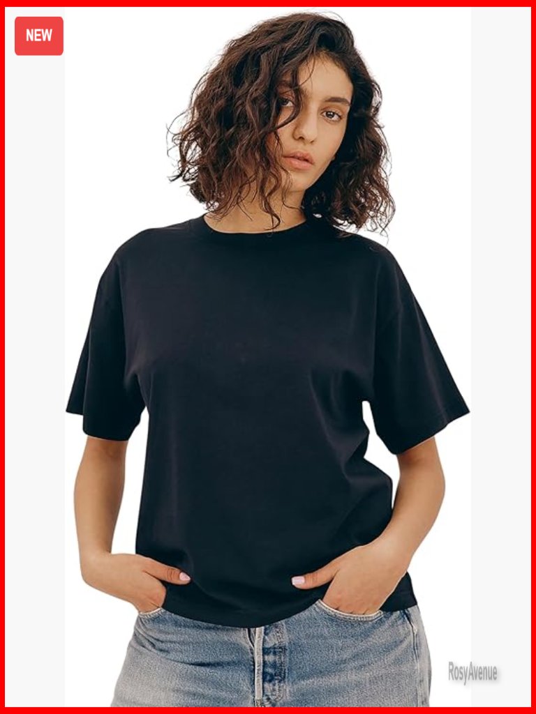 Oversized Organic Cotton Short Sleeve Crew Neck T-Shirt